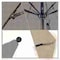 California Umbrella 7.5' Black Aluminum Market Patio Umbrella, Sunbrella Spectrum Dove 194061334218 - alternate 2